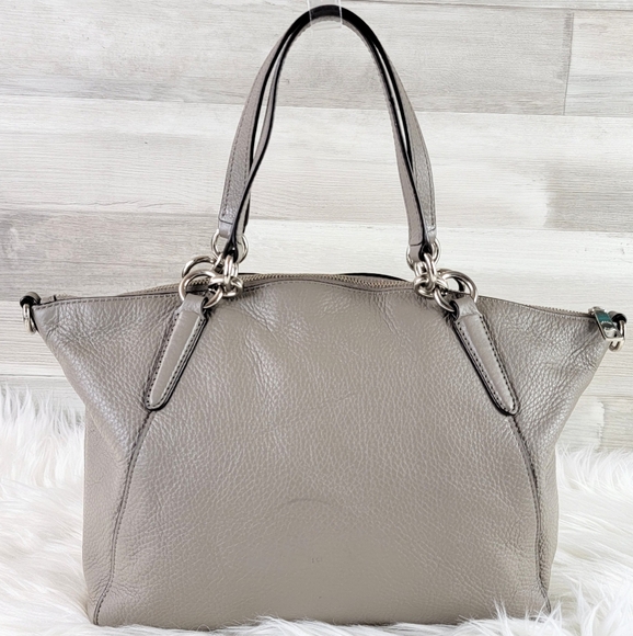 COACH F26917 SMALL KELSEY SATCHEL Gray Pebbled Leather - Picture 6 of 15